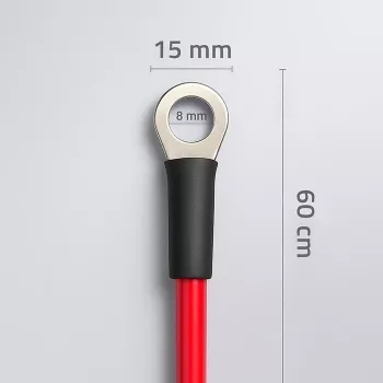 Baterijos kabelis QOLTEC su M8 jungčių antgaliais, modelis 50986