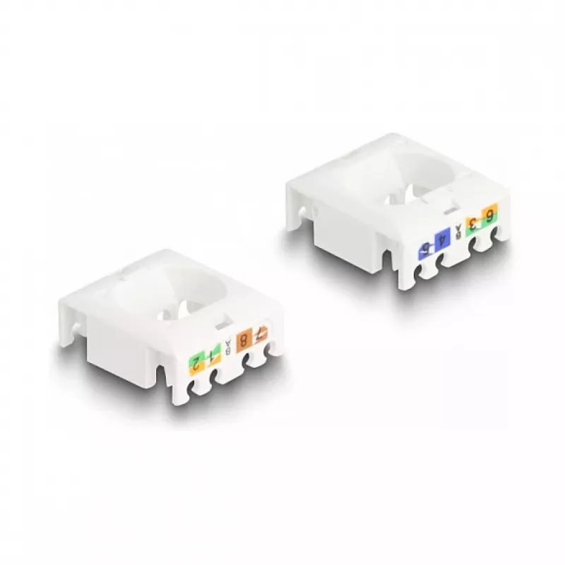 DeLOCK Keystone modulis RJ45 lizdas į LSA Cat.6A STP su fiksavimo spaustuku