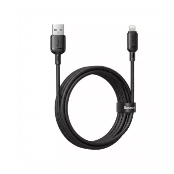 USB įkrovimo laidas Baseus Silky Series 2.4A 2m — USB maitinimo ir įkrovimo laidas