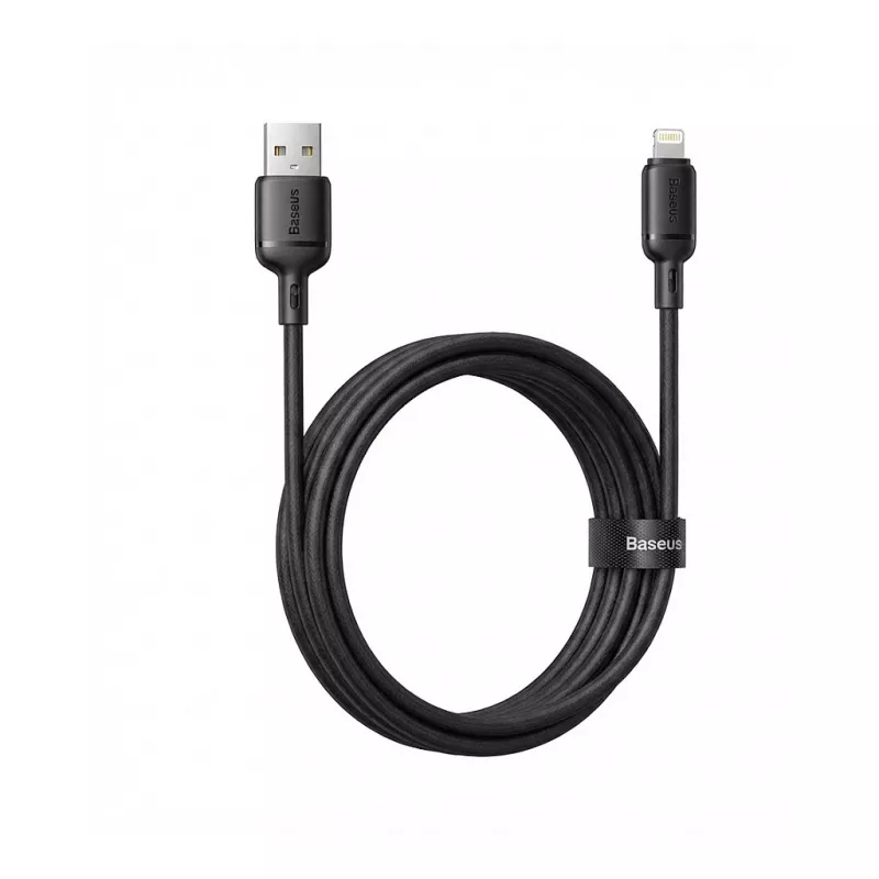 USB įkrovimo laidas Baseus Silky Series 2.4A 2m — USB maitinimo ir įkrovimo laidas