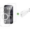 4smarts mobiliojo telefono dėklas kraštas permatomas baltas, skirtas iPhone 17