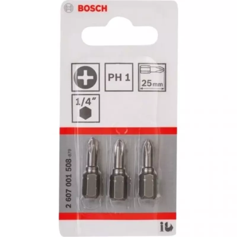 Bosch 2 607 001 508 atsuktuvų antgalių rinkinys 3 vnt.