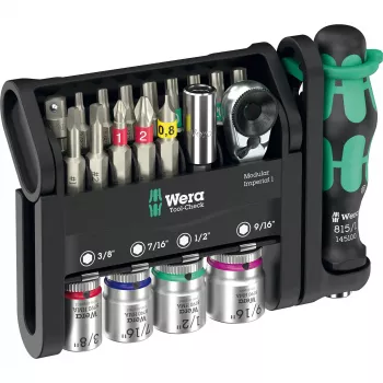 Wera 05049025001 50 įrankių rinkinys, juoda metalinė