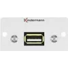 Kindermann Konnect 50 alu - Modulinis priekinės plokštės „Snap-In“ – USB 2.0 Type A