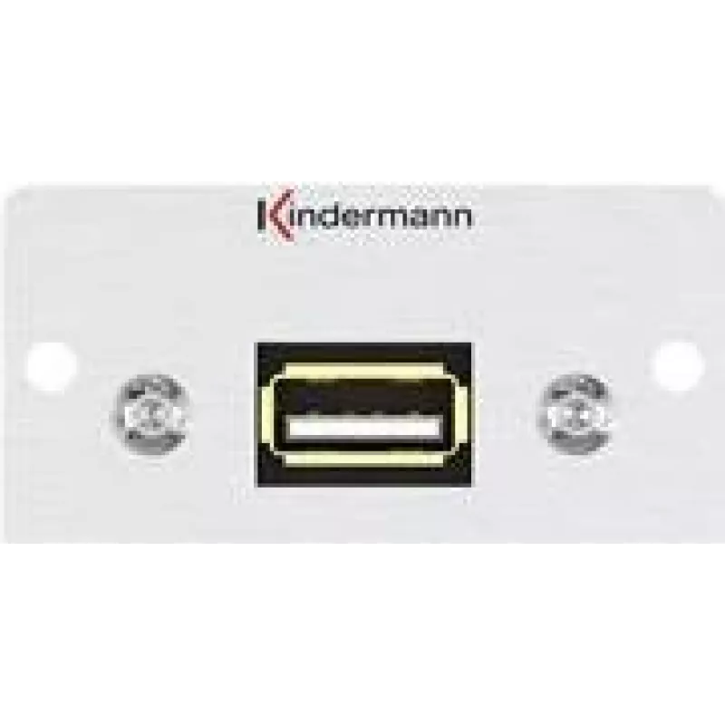 Kindermann Konnect 50 alu - Modulinis priekinės plokštės „Snap-In“ – USB 2.0 Type A