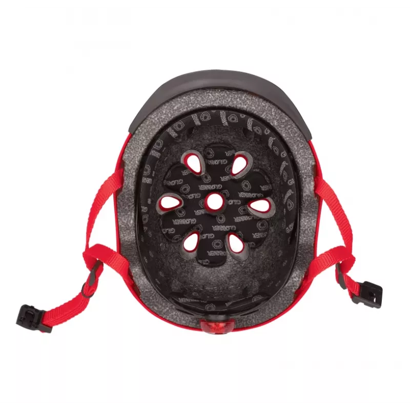 Apsauginis šalmas GLOBBER Elite Lights XS/S 48–53 cm Raudonas