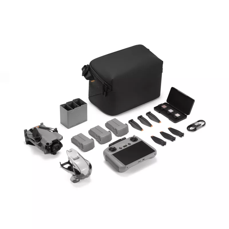 DJI MINI 5 PRO Fly More Combo (RC2) lengvas 249 g dronas su 50 MP jutikliu, Lidar, 3 baterijomis, nuotolinio valdymo pultu su ekranu