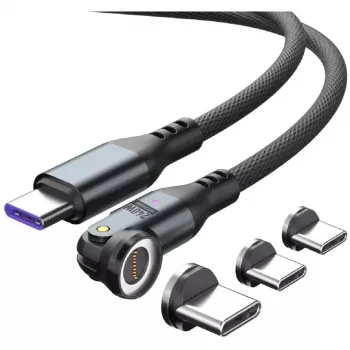 USB-C laidas 4smarts GravityCord 240W 1,8 m – USB-C į USB-C didelės galios įkrovimas ir duomenų perdavimas