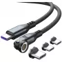 USB-C laidas 4smarts GravityCord 240W 1,8 m – USB-C į USB-C didelės galios įkrovimas ir duomenų perdavimas