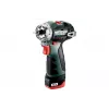 Pistolinės rankenos grąžtas Metabo PowerMaxx BS BL Q, 12V, 2Ah, 1500 RPM, 900g