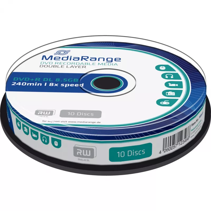 DVD+R DL MediaRange MR466 8,5 GB 10 vnt.