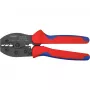 Užspaudimo įrankis Knipex PreciForce modelis 975236 SB — izoliuotos rankenos juodos, mėlynos ir raudonos spalvos