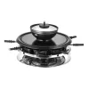 Unold 48726 raclette grilis 8 asmenims 1300 W Juoda, Nerūdijantis plienas