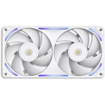 NZXT F280X RGB 140mm ARGB korpuso ventiliatoriai – balti, 2 vnt. pakuotėje