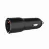 Automobilinis mobiliųjų įrenginių įkroviklis Gembird TA-UC-AC2PDQC38-CAR-01, USB-C, 38W, 12–24V, juodas