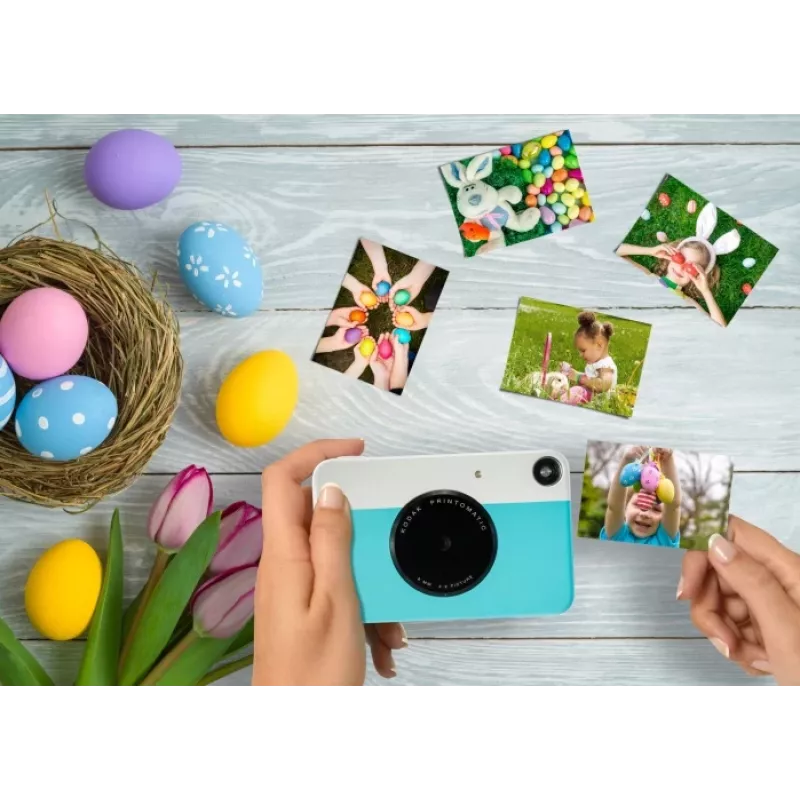 Kodak PRINTOMATIC Momentinio spausdinimo fotoaparatas, 2x3'', Mėlynas