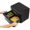 ProfiCook PC-FR 1313 H dviguba karšto oro gruzdintuvė, 10 L, 2400 W, juoda/nerūdijantis plienas