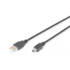 ASM AK-300108-018-S ASSMANN laidas USB 2.0 HighSpeed Canon Typ USB A / mini USB B (5 kontaktų) M (kištukas) 1,8 m