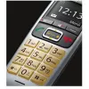 Gigaset E560 telefono DECT belaidis telefonas su skambučio numerio atpažinimu, juodas, sidabrinis