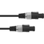 Garsiakalbio kabelis Omnitronic 2x1.5 mm², 10 m, juodas