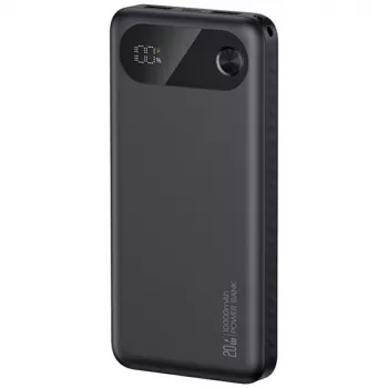 Išorinė baterija usams PB80 PD20W 10000mAh — nešiojamas įkroviklis, juoda
