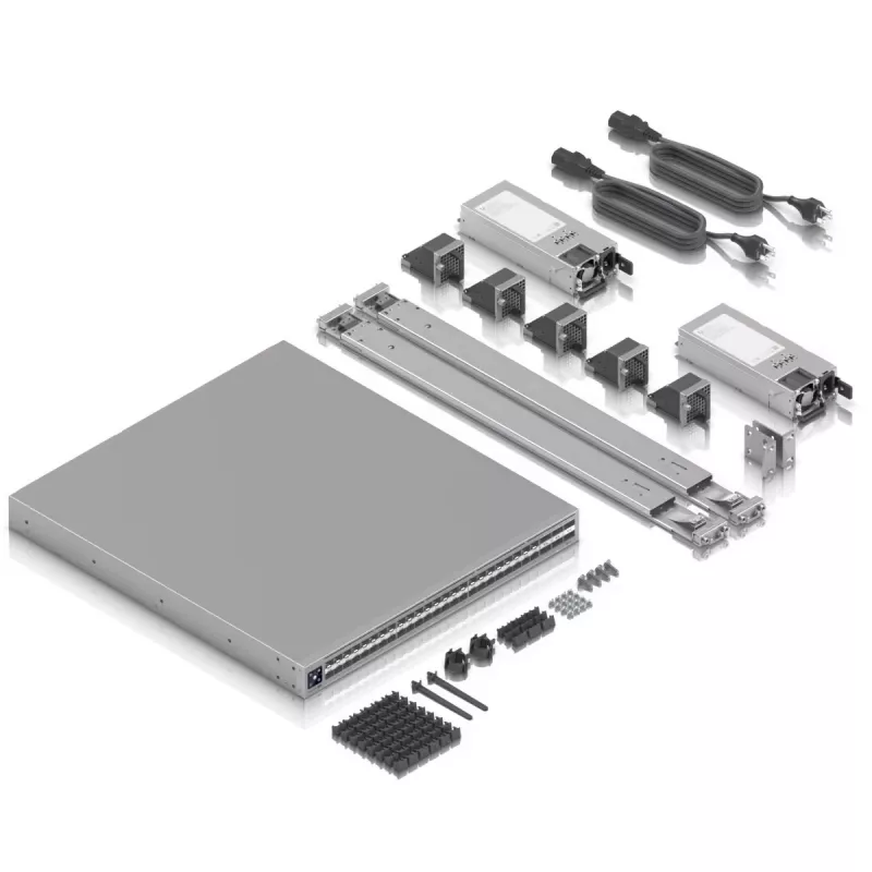 Ubiquiti ECS-AGGREGATION Enterprise Campus Aggregation 1.8 Tbps HIGH-DENSITY 100G/25G Layer 3 Etherlighting agregavimo komutatorius