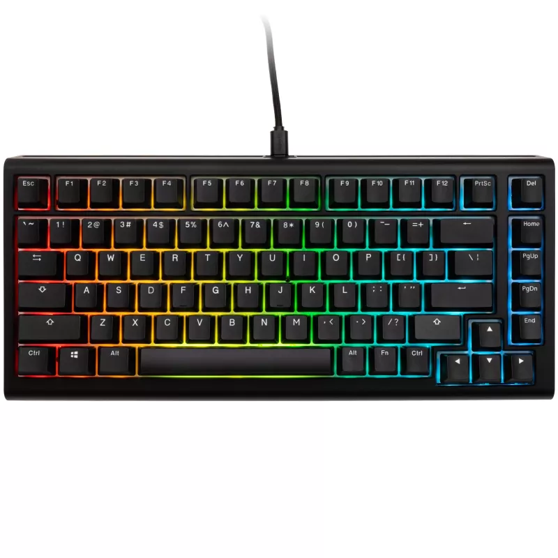 Ducky Tinker 75 klaviatūra, skirta žaidimams, USB, JAV anglų, juoda