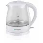 Elektrinis virdulys BLAUPUNKT 1 L 1630 W baltas — stiklinis korpusas, 360° pagrindas, mygtuku atidaromas dangtis