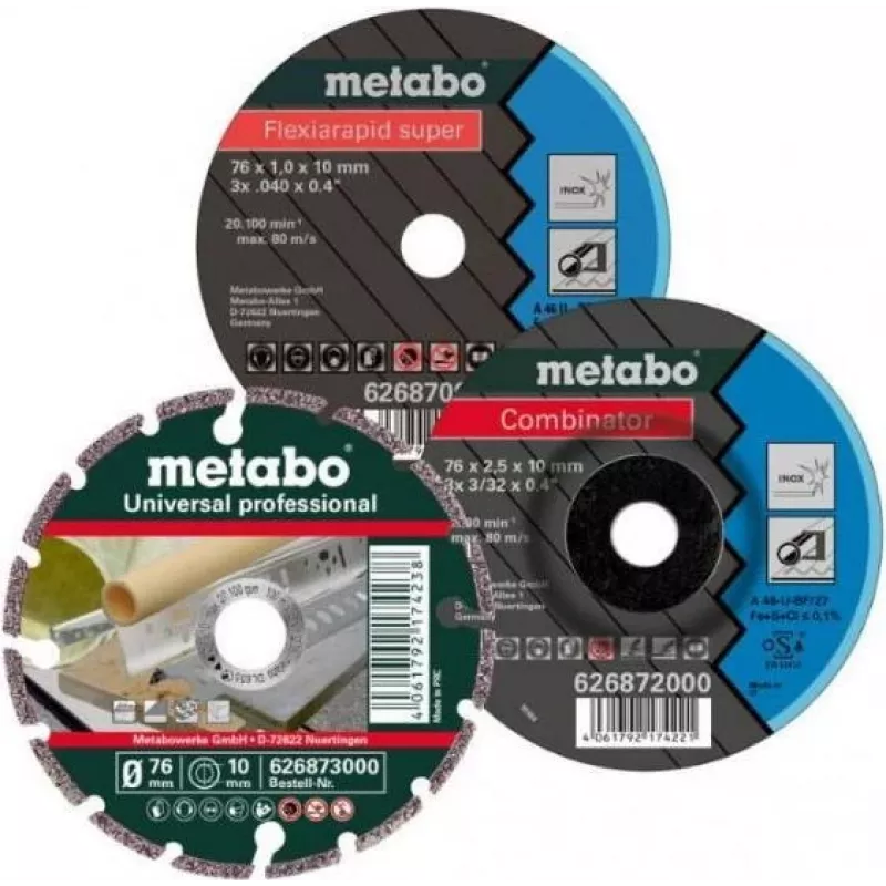 Pjovimo diskų rinkinys Metabo 626879000 — 3 vnt., 76 mm skersmuo