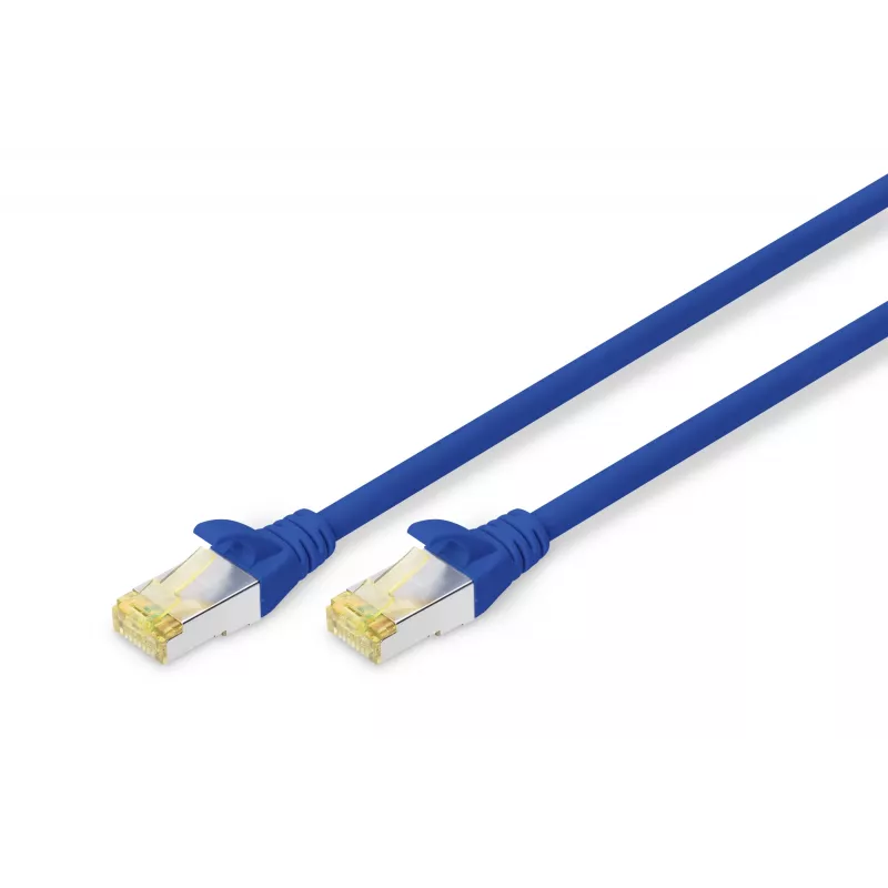 DIGITUS CAT6A S-FTP PATCH CABLE LSZH AWG 26/7 ILGIS 0,25 M MĖLYNA