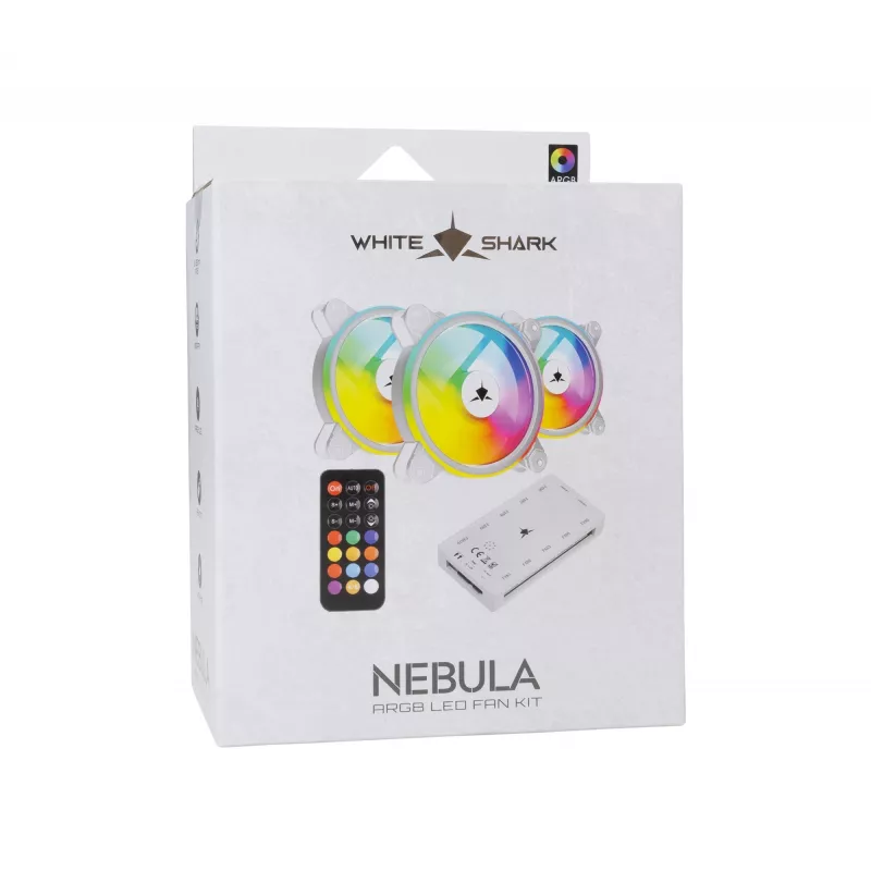ARGB apšvietimo rinkinys White Shark Nebula-2 5V RGB (modelis NEBULA-2-W)