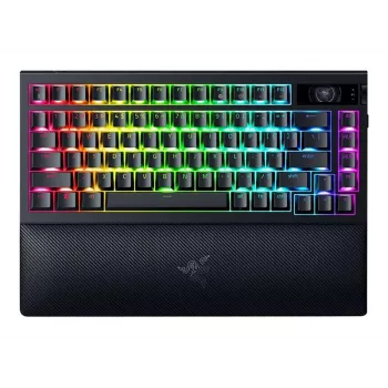 Mechaninė žaidimų klaviatūra „Razer JuodaWidow V4 Pro 75%“ belaidė, 4000 Hz apklausos dažnis, oranžiniai taktiliniai jungikliai