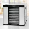 Maisto džiovykle Rommelsbacher DA1050, nerūdijantis plienas, 5 padėklai (10 nerūdijančio plieno dėklų), reguliuojama 35–75 °C, 99 val. laikmatis, 1,6 m² džiovinimo plotas