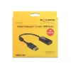 DeLOCK - vaizdo / garso adapteris - DisplayPort / HDMI - DisplayPort (V) - HDMI, 19 kontaktų (M) - 20 cm - (DisplayPort 1.2) - juodas (62609)