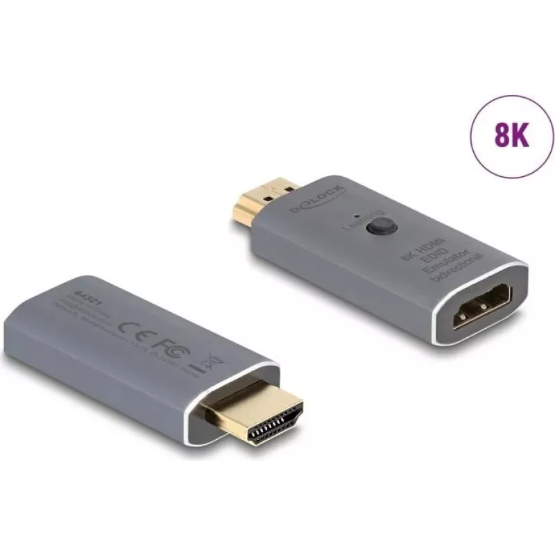 DELOCK HDMI EDID emuliatorius 8K dvikryptis – DELOCK 64321