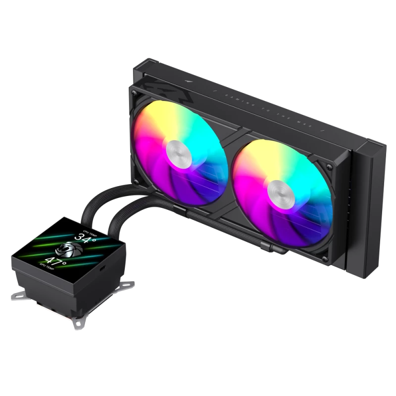 Gamemax CPU skysčio aušintuvas | GLACIER 240 LCD BK | Intel, AMD