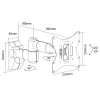 Maclean MC-503A Adjustable Wall Mount Bracket for 23 - 42 LCD TV LED Plasma Screens