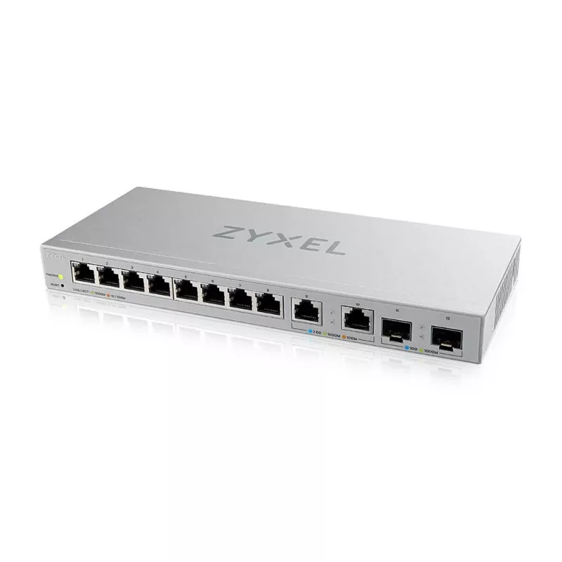 Zyxel XGS1210-12-ZZ0102F tinklo jungiklis Valdomas Gigabit Ethernet (10/100/1000) Pilka