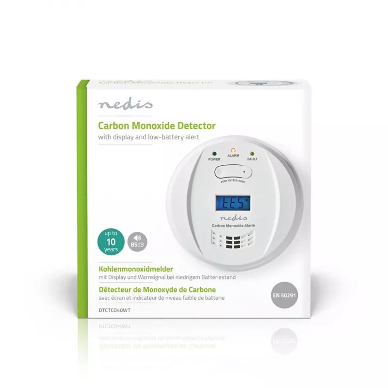 Nedis DTCTCO40WT dujų detektorius anglies monoksidas (CO)
