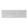 CHERRY DW 8000 klaviatūra su pele, biurui, belaidė RF, QWERTZ vokiečių k., sidabrinė/baltos spalvos
