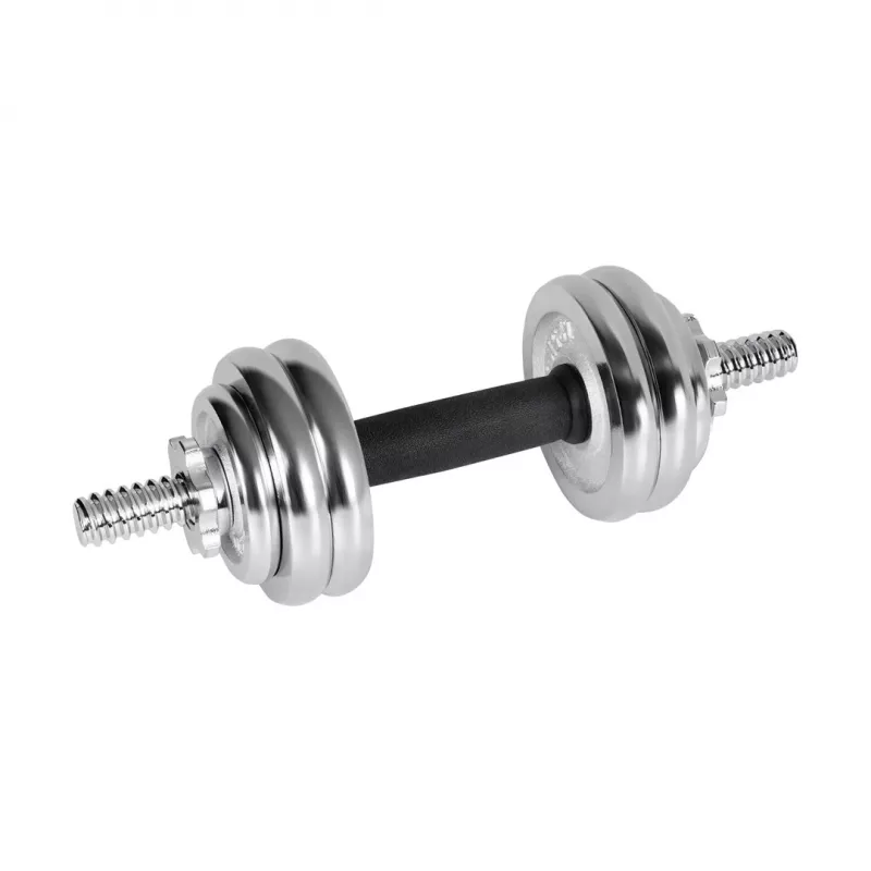 REBEL ACTIVE chromuoti reguliuojami hanteliai dėkle 15 kg su štanga