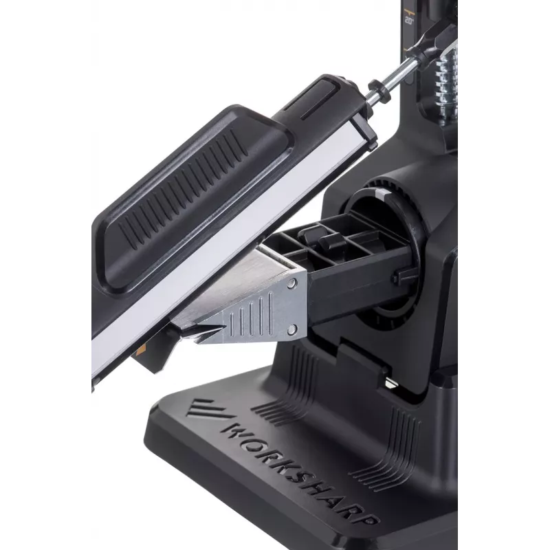 Peilių galąstuvas Work Sharp Precision Adjust 09DX164 reguliuojamas kampas su keraminio šlifavimo strypu, deimantinėmis plokštelėmis, juodas, 243,8×165,1×143,3 mm