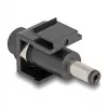 DeLOCK Keystone modulis DC 5,5 x 2,5 mm moteriškas į DC 5,5 x 2,1 mm vyriškas, juodas