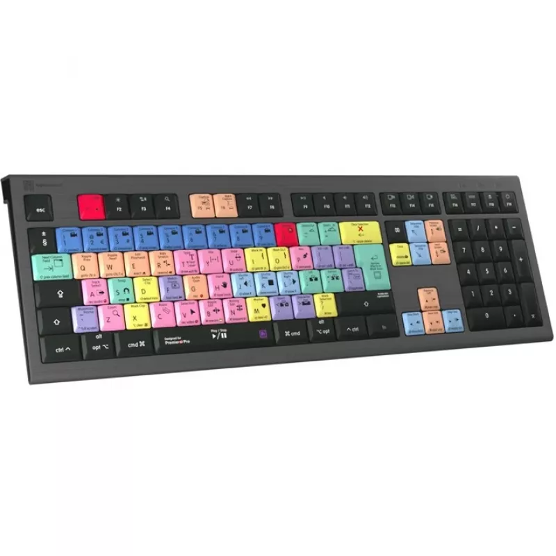 Logickeyboard LKB-PPROCC-A2M-UK klaviatūra USB QWERTY angliška juoda (LKB-PPROCC-A2M-UK)
