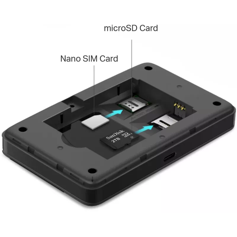 4G LTE mobilusis Wi‑Fi maršrutizatorius TP‑LINK M7352 150Mbps — nešiojamasis prieigos taškas su microSD lizdu