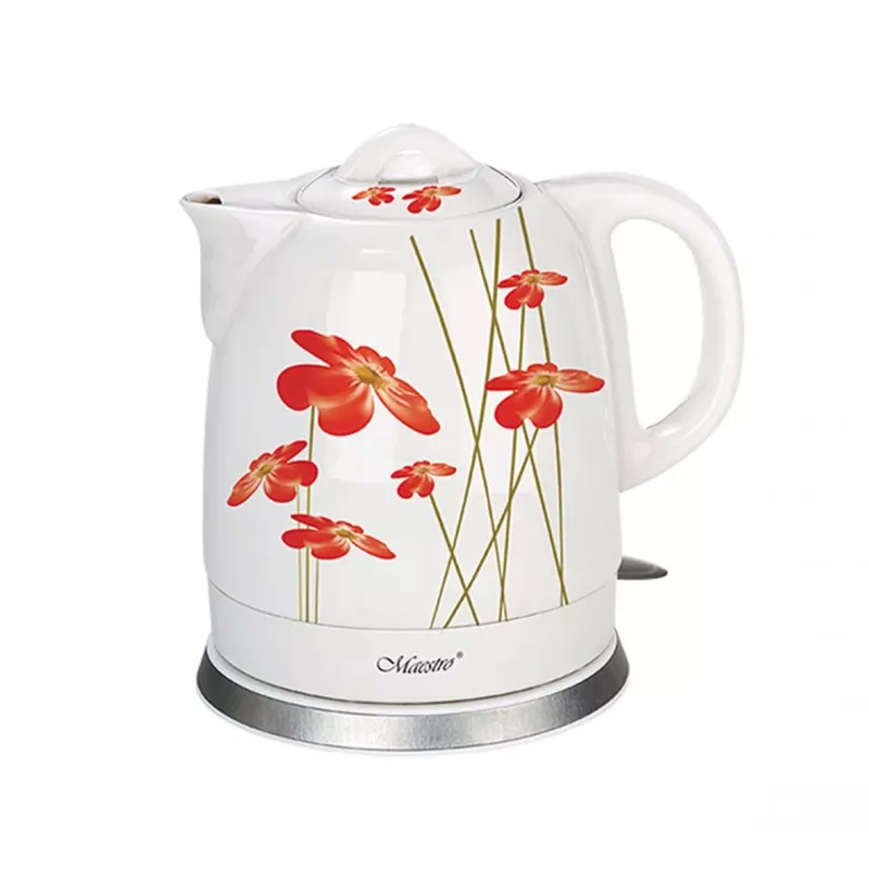 Feel-Maestro MR-066-RED FLOWERS elektrinis virdulys 1,5 l 1200 W raudonas, baltas