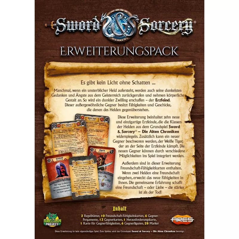 Sword & Sorcery: The Ancient Chronicles - Erzfeinde, stalo žaidimo plėtinys
