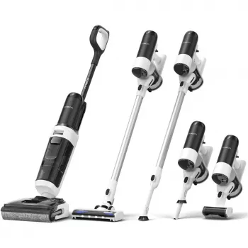 Grindų valiklis Tineco Floor One Switch S6 Stretch Plus White — belaidis sausai šlapiai kietų grindų valiklis