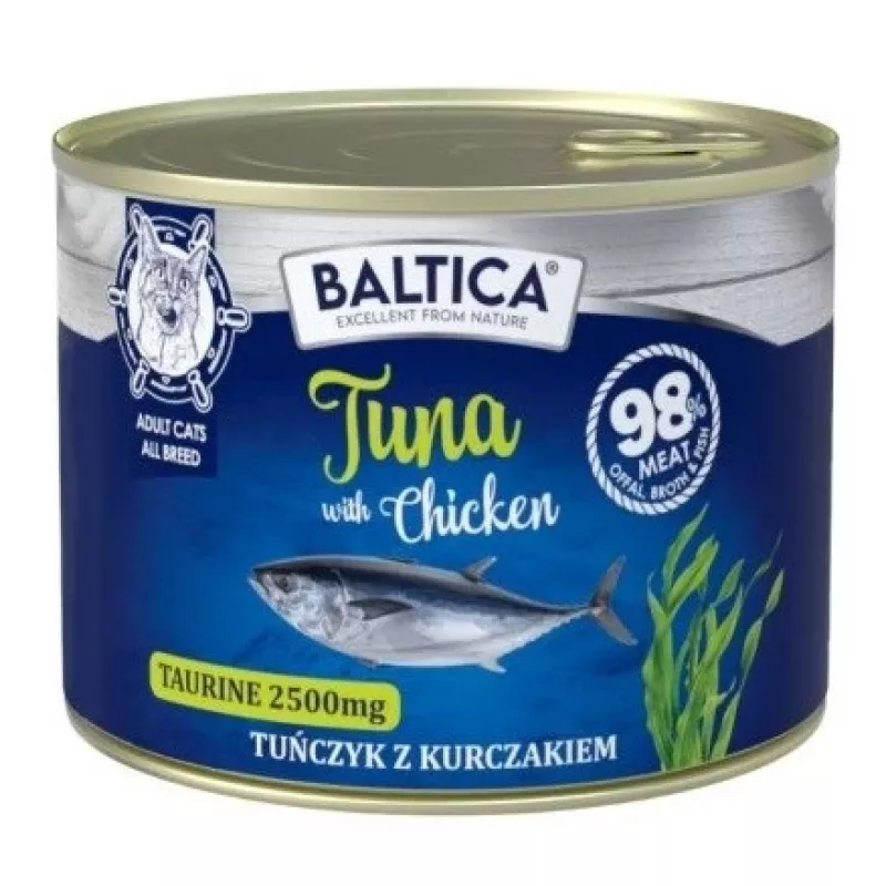 BALTICA Excellent Tuna with chicken - šlapias kačių maistas - 185g