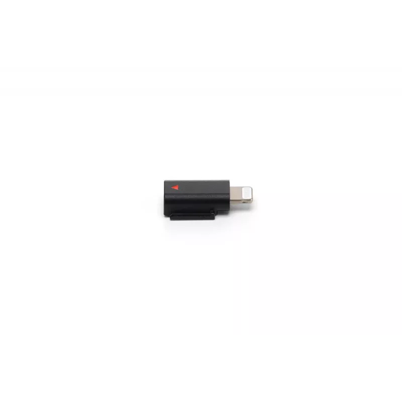 Garso adapteris DJI Mic 3 Mobile Phone Adapter (Lightning) — Lightning jungtis, juoda, skirta Apple mobiliesiems įrenginiams